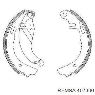 Задние барабанные колодки 407300 Remsa