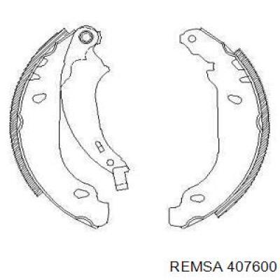 Задние барабанные колодки 407600 Remsa