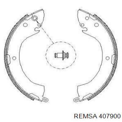 Задние барабанные колодки 407900 Remsa