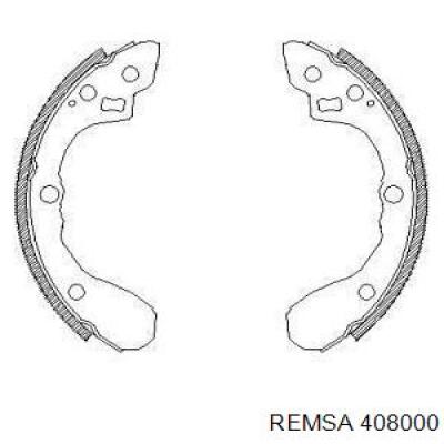 Задние барабанные колодки 408000 Remsa