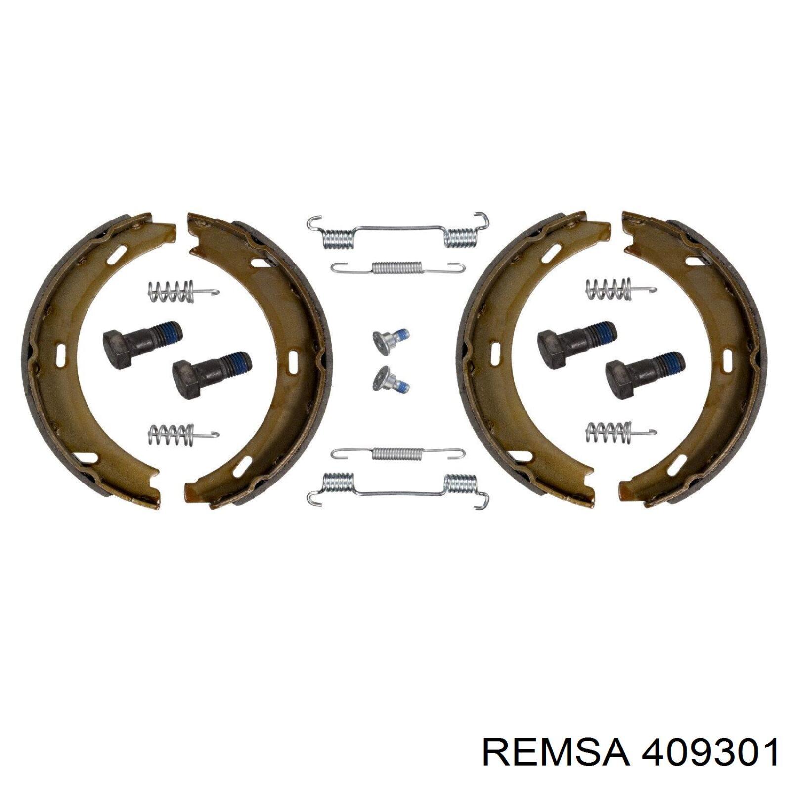Тормозные колодки стояночного тормоза Remsa 409301 цена, от 22.60 USD
