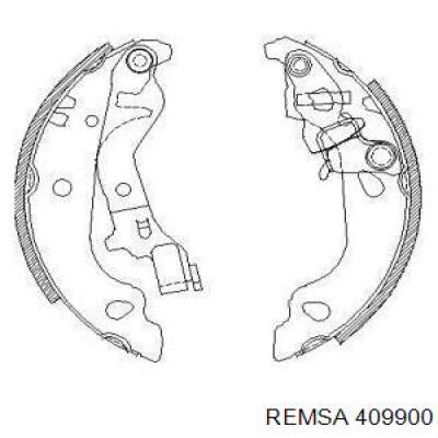 Задние барабанные колодки 409900 Remsa