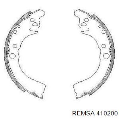 Задние барабанные колодки 410200 Remsa