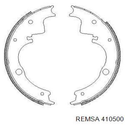 Задние барабанные колодки 410500 Remsa