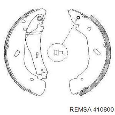 Задние барабанные колодки 410800 Remsa