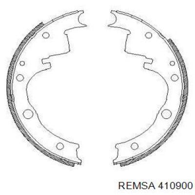 Задние барабанные колодки 410900 Remsa