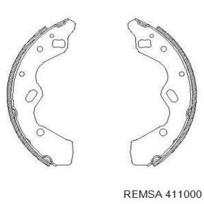 Задние барабанные колодки 411000 Remsa