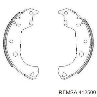 Задние барабанные колодки 412500 Remsa