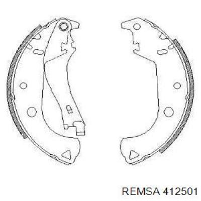 Задние барабанные колодки 412501 Remsa