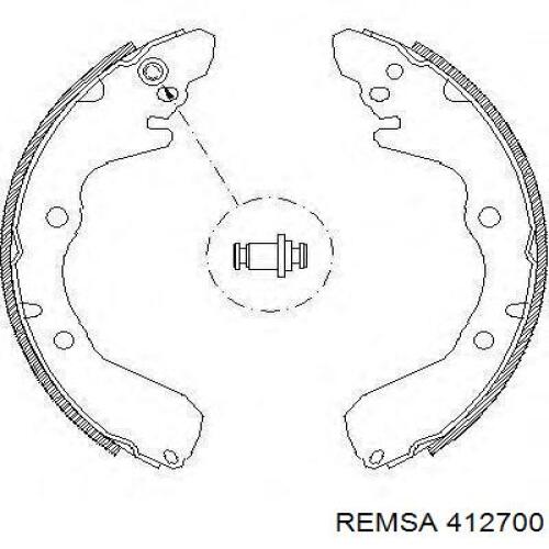 Тормоза рабочие задние ножные и тормозные барабаны Remsa 412700 цена, от 21.94 USD