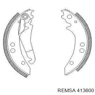 Задние барабанные колодки 413600 Remsa