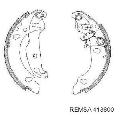 Задние барабанные колодки 413800 Remsa