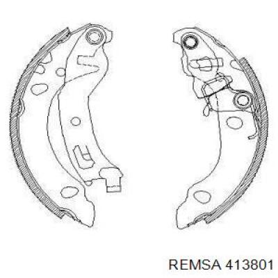 Задние барабанные колодки 413801 Remsa