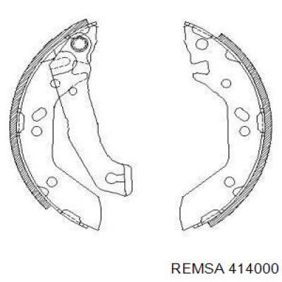 Задние барабанные колодки 414000 Remsa