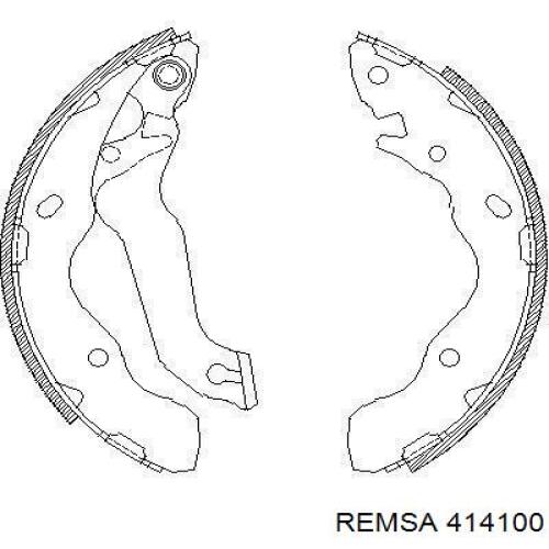 Задние барабанные колодки 414100 Remsa