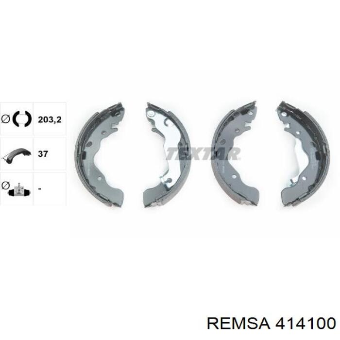 Тормоза рабочие задние ножные и тормозные барабаны Remsa 414100 цена, от 24.63 USD