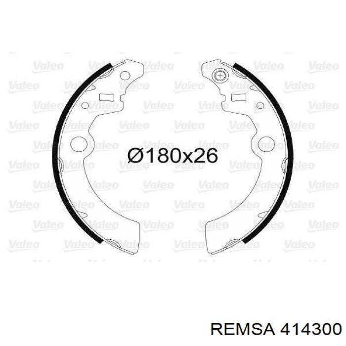 Задние барабанные колодки 414300 Remsa