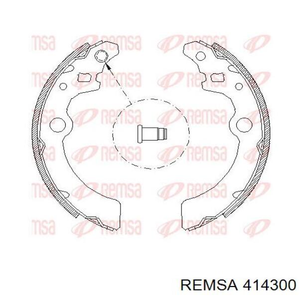 Барабанные колодки Remsa 414300