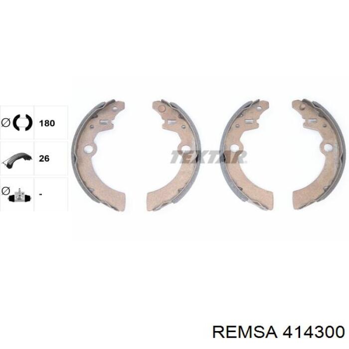 Тормоза рабочие задние ножные и тормозные барабаны Remsa 414300 цена, от 17.76 USD