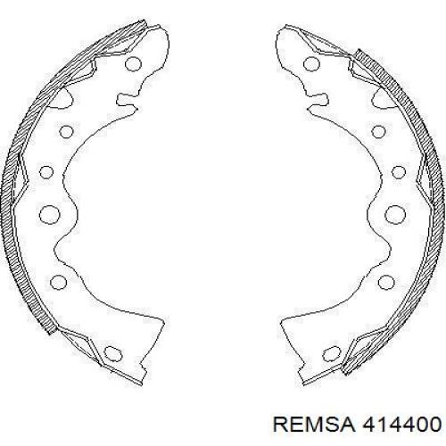 Задние барабанные колодки 414400 Remsa