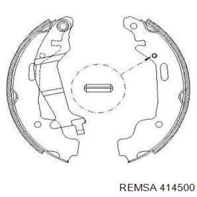 Задние барабанные колодки 414500 Remsa