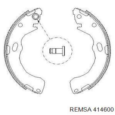 Задние барабанные колодки 414600 Remsa