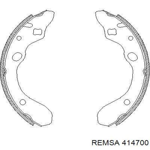 Задние барабанные колодки 414700 Remsa