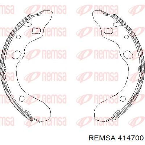 Zapatas de frenos de tambor traseras 414700 Remsa