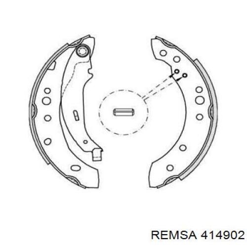 Задние барабанные колодки 414902 Remsa