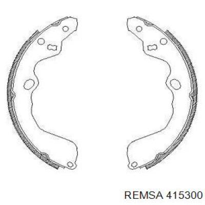 Задние барабанные колодки 415300 Remsa