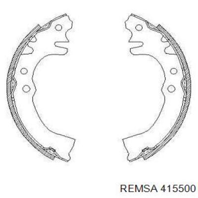 Задние барабанные колодки 415500 Remsa