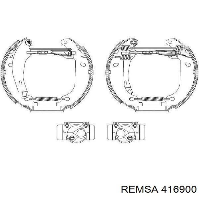 Купить 416900 Remsa Задние барабанные тормозные колодки