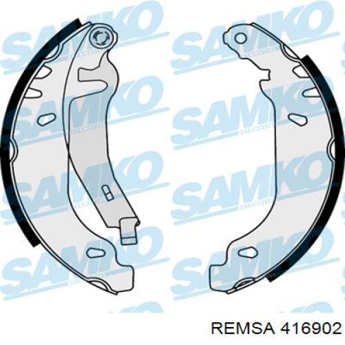 Купить 416902 Remsa Задние барабанные тормозные колодки