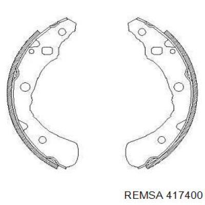 Задние барабанные колодки 417400 Remsa