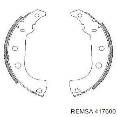 Задние барабанные колодки 417600 Remsa