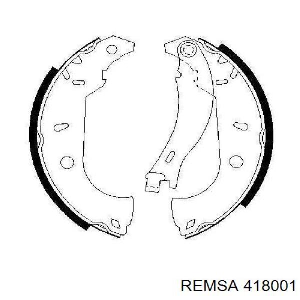 Задние барабанные колодки 418001 Remsa
