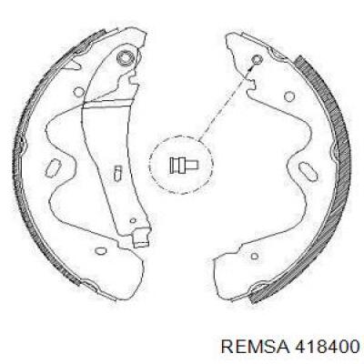 418400 Remsa задние барабанные колодки