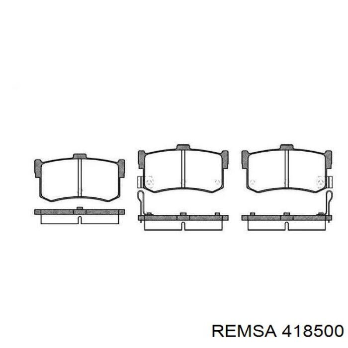 Купить 418500 Remsa Задние барабанные тормозные колодки