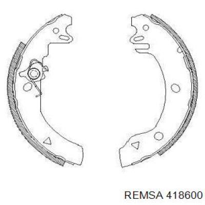 Задние барабанные колодки 418600 Remsa