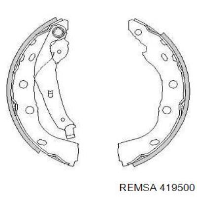 Задние барабанные колодки 419500 Remsa