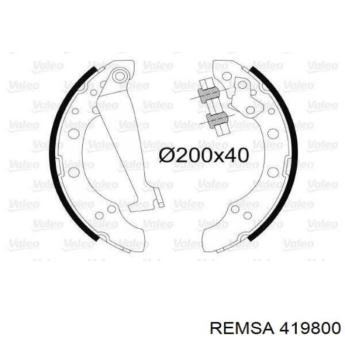 Тормоза рабочие задние ножные и тормозные барабаны Remsa 419800 цена, от 14.27 USD