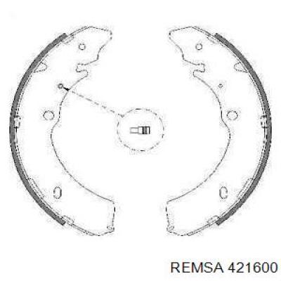 Задние барабанные колодки 421600 Remsa