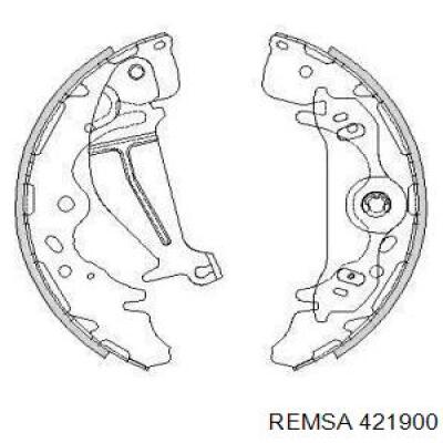 Задние барабанные колодки 421900 Remsa