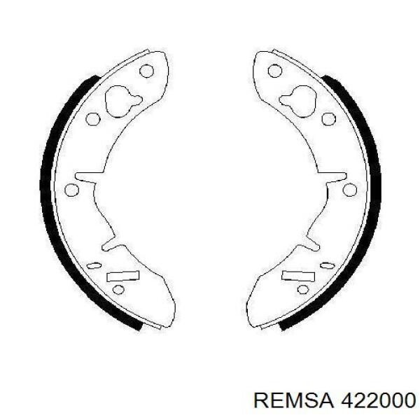 Zapatas de frenos de tambor traseras 422000 Remsa