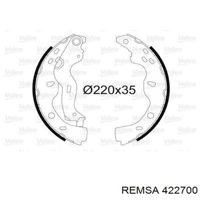 Задние барабанные колодки 422700 Remsa