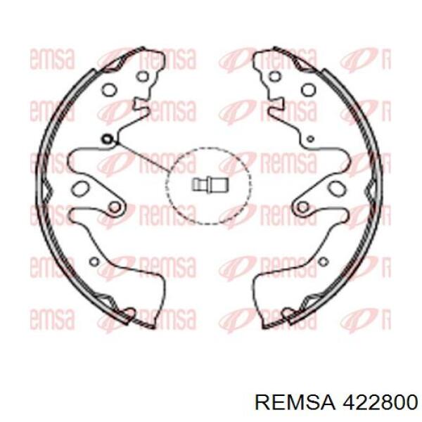 Задние барабанные колодки 422800 Remsa