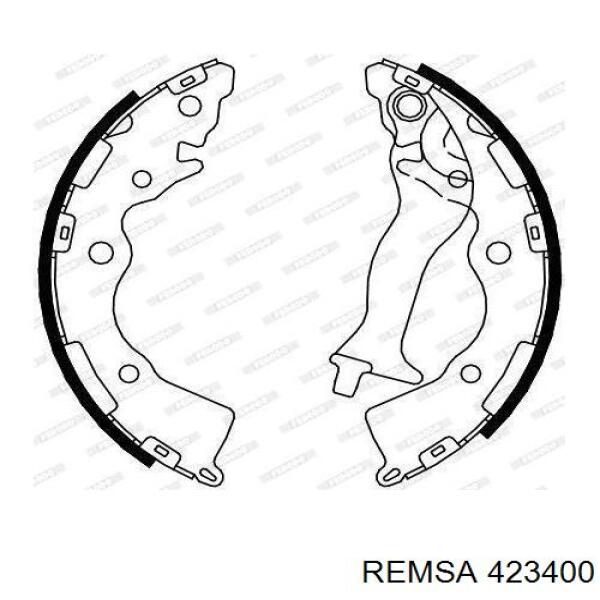Задние барабанные колодки 423400 Remsa