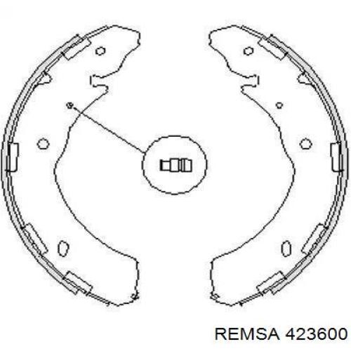 Задние барабанные колодки 423600 Remsa