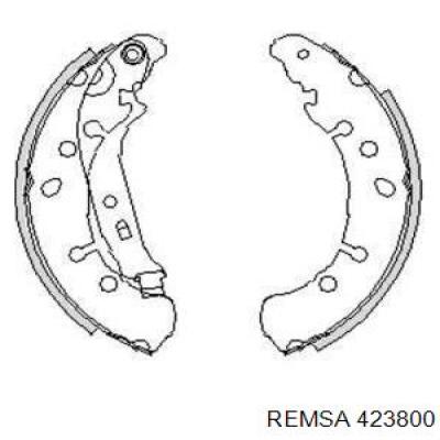 Задние барабанные колодки 423800 Remsa