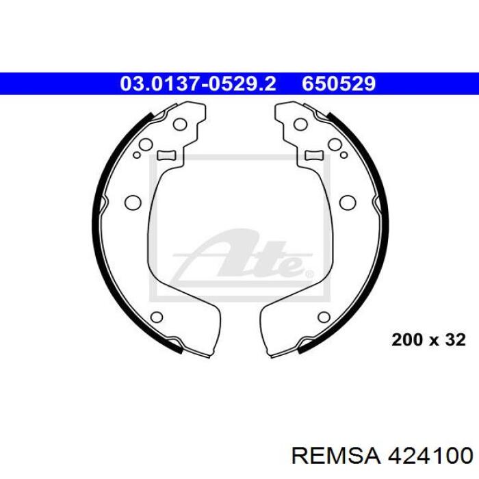 Тормоза рабочие задние ножные и тормозные барабаны Remsa 424100 цена, от 20.93 USD